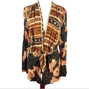 ESSAY vintage 80’s floral rayon top